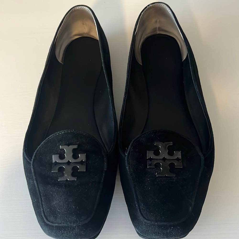 Tory Burch suede black flats